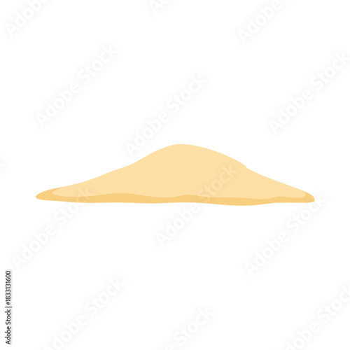 Pile of beach sand vector illustration