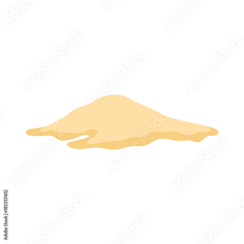 Pile of beach sand vector illustration
