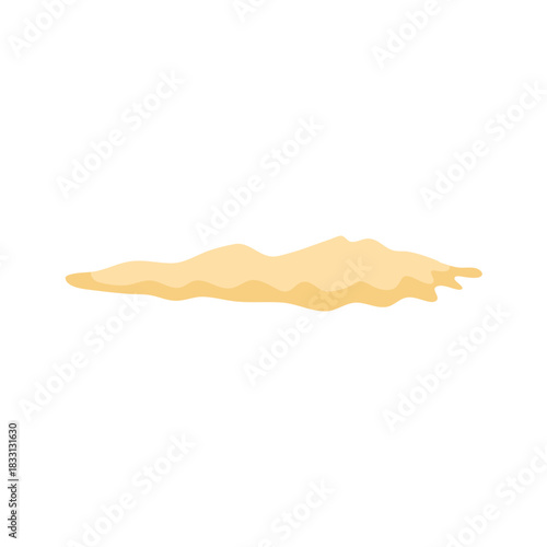 Pile of beach sand vector illustration