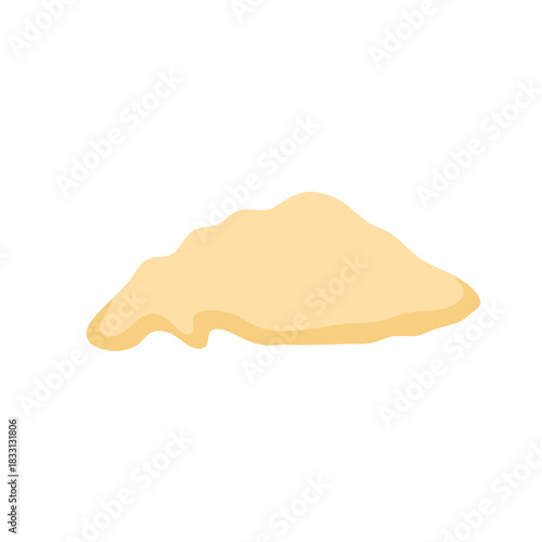 Pile of beach sand vector illustration