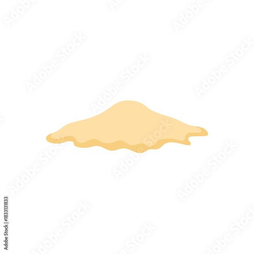 Pile of beach sand vector illustration