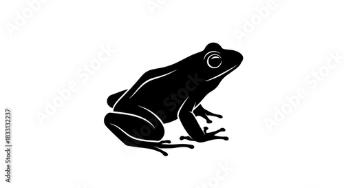 Silhouette of a Frog A Simple and Elegant Design.