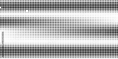 Halftone black polka dots pattern on white background, minimalist abstract wall, arranged in diagonal lines, Black and white doted texture background. modern