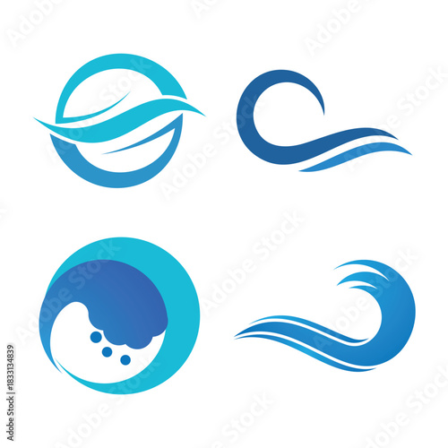 Water waveocean  logo