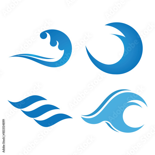 Water waveocean  logo