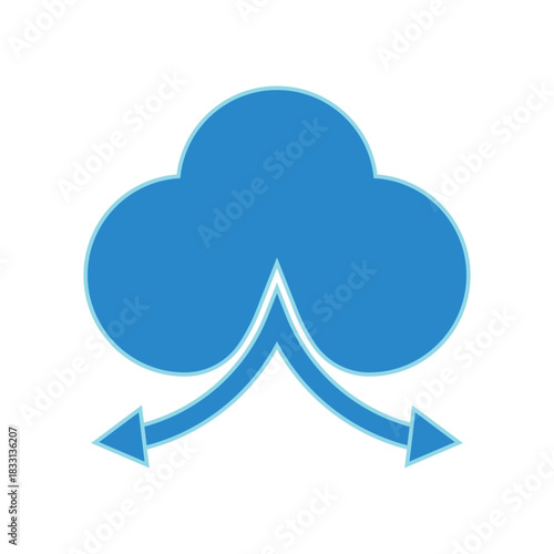 Cloud logo vector template