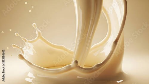 Soy Milk Flow Threads. Perfect for: Vegan brands, plant-based product ads