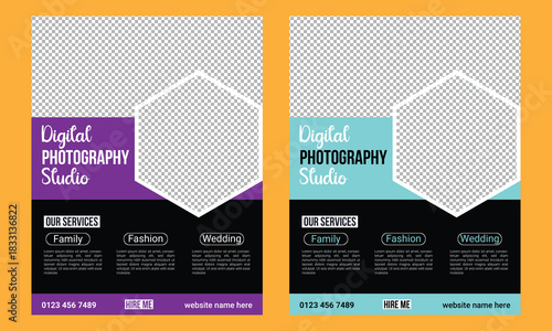 professional photography print flyer or poster template