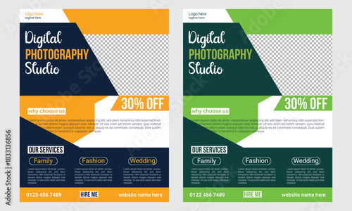 professional photography print flyer or poster template
