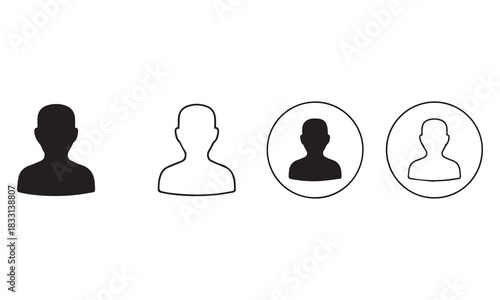 Premium User Icon Set: Profile Avatars, Business People, ID Cards, and Question Mark Graphics
