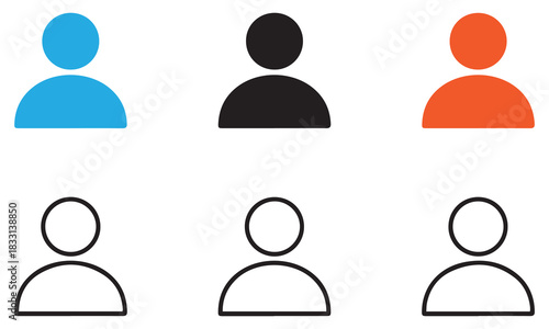 Premium User Icon Set: Profile Avatars, Business People, ID Cards, and Question Mark Graphics
