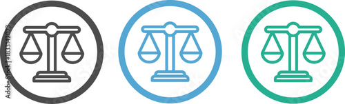 Justice icon, legal symbol, balance scale, fairness concept, law representation, equality theme, decision-making graphic, courtroom emblem, legal process, civic rights