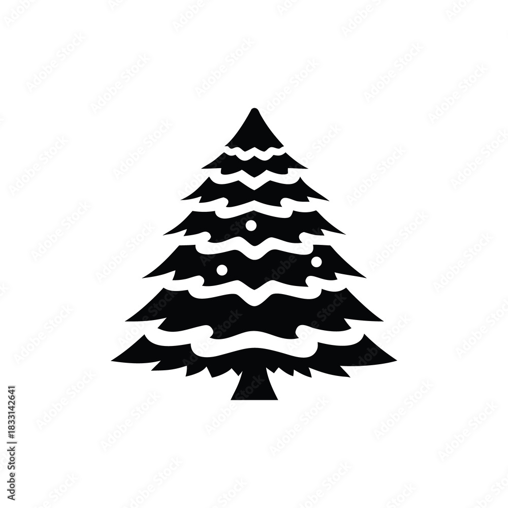 Obraz premium An abstract 3d origami paper christmas tree vector illustration featuring a green fir pine design for a merry xmas holiday celebration greeting card or new year winter season decoration