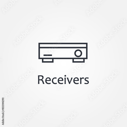receivers icon symbol illustration vector eps10 logo template design pattern seamless bright minimal design flat design realistic style simple design modern design