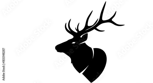 Majestic Elk Silhouette A Symbol of Wilderness and Strength.