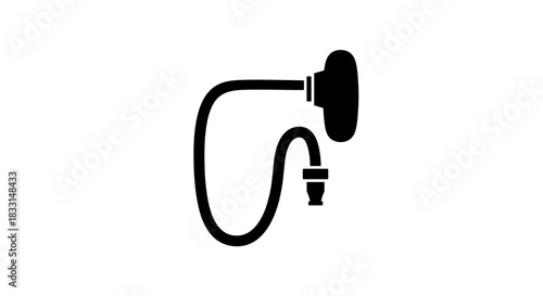 Nebulizer Icon Medical Device for Respiratory Treatment.