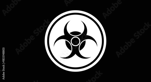 Biohazard Symbol A Warning of Biological Risks and Dangers.
