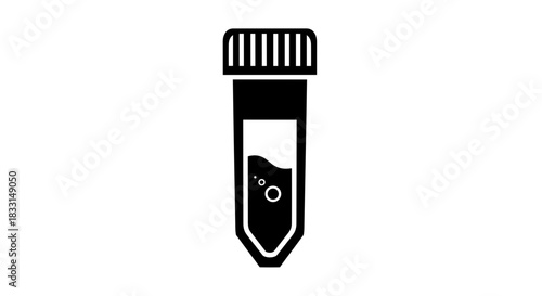 Laboratory Test Tube Icon Scientific Research and Analysis.