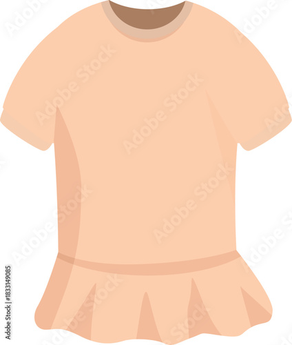 Stylish peplum top with short sleeves and a round neckline, perfect for a casual or dressy occasion