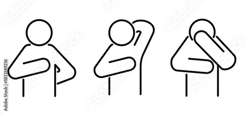 Itchy skin on the arm, head, and back. Rash on the body. Allergic skin, steroid allergy, sensitive skin. Chemical allergy or insect bites. Line pattern.