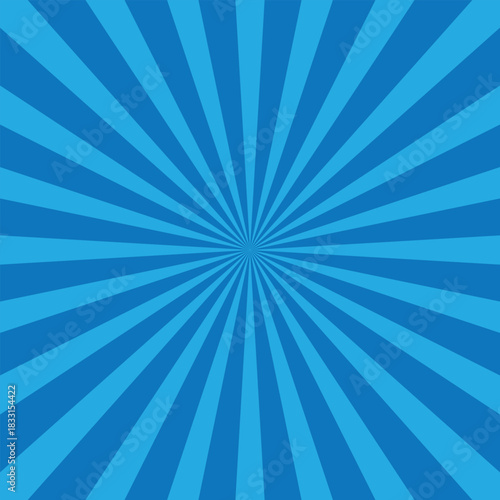 Vector sunburst pattern blue and sky design. Vintage sunrays illustration swirl grunge backdrop line. sun beam vector banner design and comic burst gradient concept pattern.