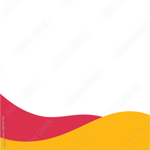 Modern bottom page divider shape. Vector illustration