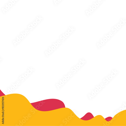Modern bottom page divider shape. Vector illustration