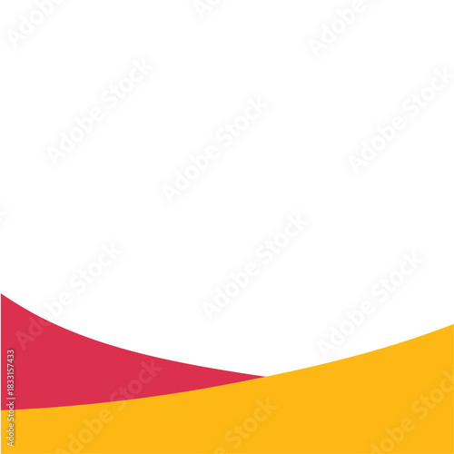 Modern bottom page divider shape. Vector illustration