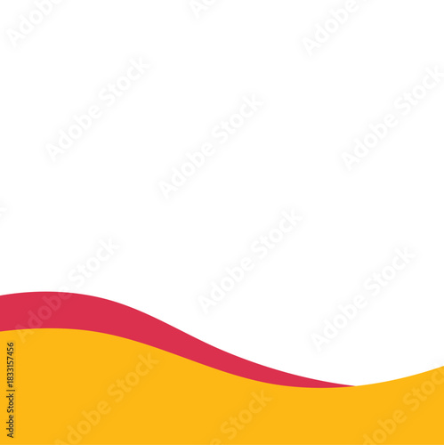 Modern bottom page divider shape. Vector illustration