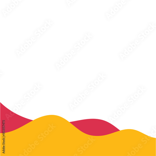 Modern bottom page divider shape. Vector illustration