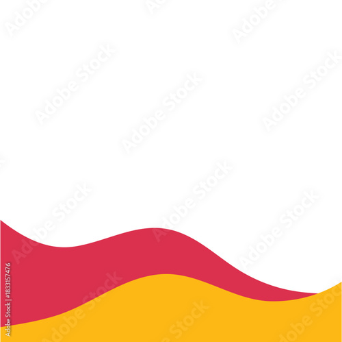 Modern bottom page divider shape. Vector illustration