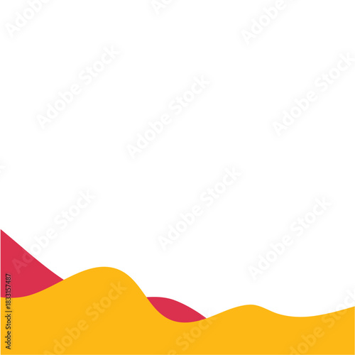 Modern bottom page divider shape. Vector illustration