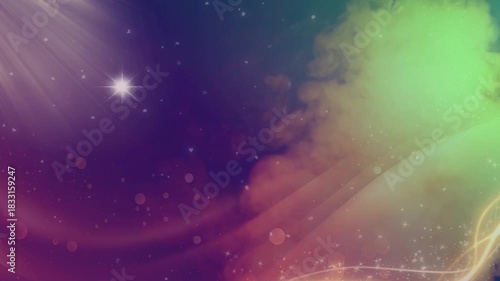 Animated light background for presentation