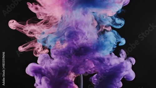 Wallpaper Mural Colorful Ink Clouds in Water - A Mesmerizing Abstract Art Video. Torontodigital.ca