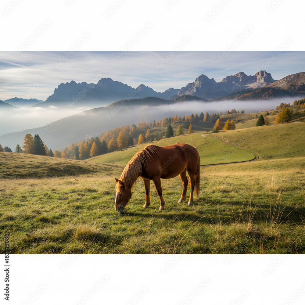 Obraz premium horse in the meadow