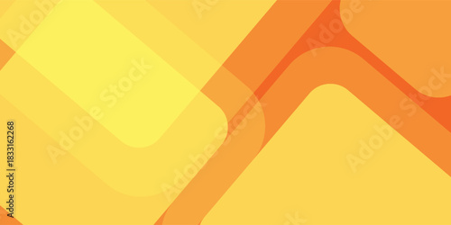 Abstract orange and yellow geometric background. Dynamic shapes composition. Cool background design for posters. Vector illustration