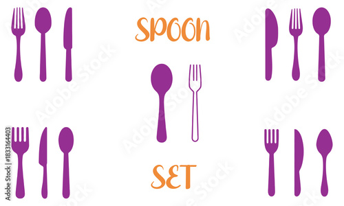 Ideal for kitchen, cooking, and utensil-related themes, emphasizing clarity, minimalism, and everyday use.