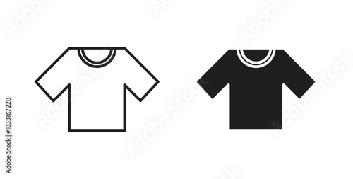 Shirt icon in doodle and stroke style.