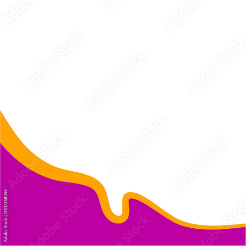 Abstract divider shape. Business Separator Footer Illustration.