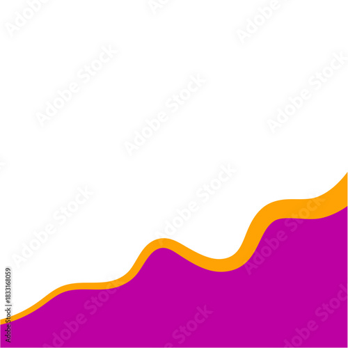 Abstract divider shape. Business Separator Footer Illustration.
