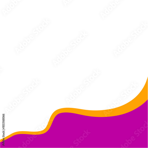 Abstract divider shape. Business Separator Footer Illustration.