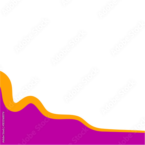 Abstract divider shape. Business Separator Footer Illustration.