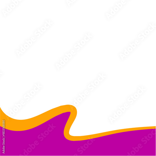 Abstract divider shape. Business Separator Footer Illustration.