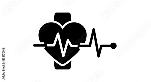 Heart Rate Monitoring A Symbol of Health and Technology.
