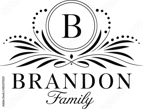 Vintage Family Name Monogram Logos Set | Elegant Crest & Badge Emblem Collection