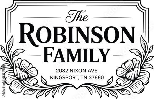 Vintage Family Name Monogram Logos Set | Elegant Crest & Badge Emblem Collection