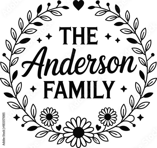 Vintage Family Name Monogram Logos Set | Elegant Crest & Badge Emblem Collection