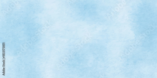 Abstract blue watercolor background texture with grunge paper pattern design