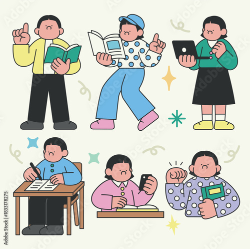 New Year Resolution Self-Improvement Illustration