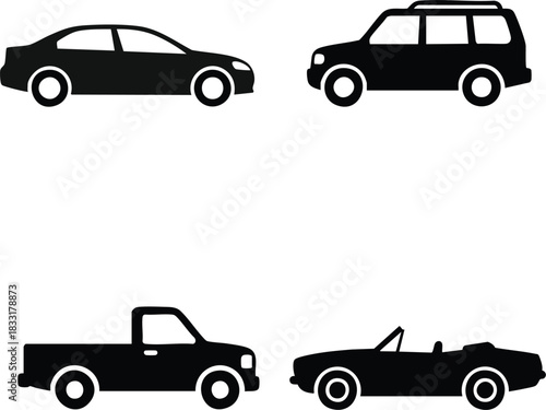 set of car icons